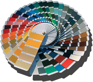 Двухстороннее порошковое покрытие в любой цвет по каталогу RAL