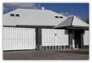 Фото белого забора из штакетника в Экибастузе